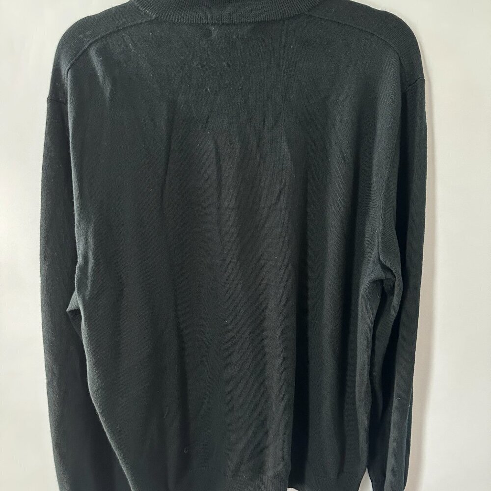 Gap Black XL Quarterzip Wool Sweater - Picture 3 of 8